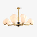 Covynel Mid-Century Brass Chandelier