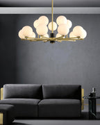 Covynel Mid-Century Brass Chandelier