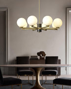 Covynel Mid-Century Brass Chandelier