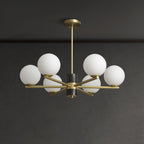 Covynel Mid-Century Brass Chandelier