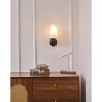 Avraee Modern Minimalist Brass Fabric Wall Lamp