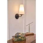 Avraee Modern Minimalist Brass Fabric Wall Lamp