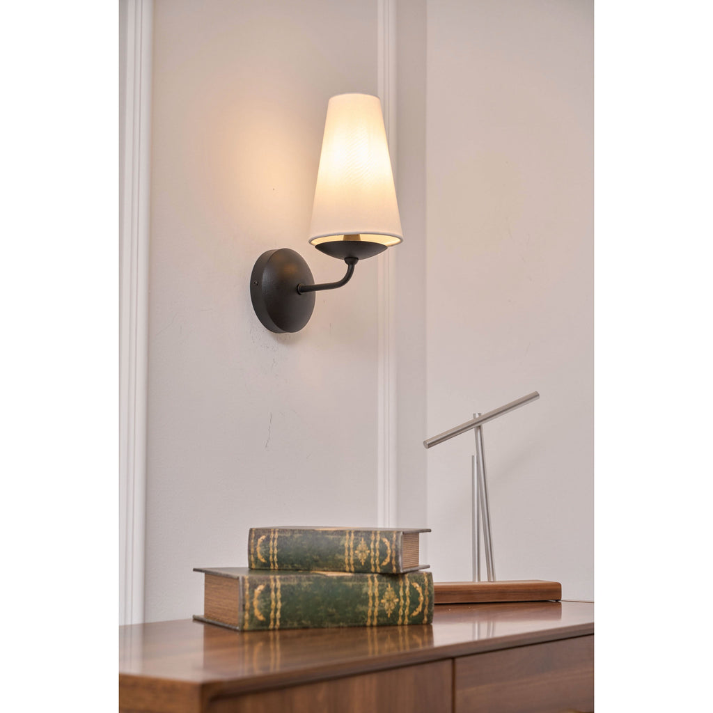 Avraee Modern Minimalist Brass Fabric Wall Lamp