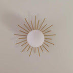 Solara Ceiling Lamp Brass Starburst Glam Modern