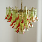Aurora Chandelier Murano Glass Petal Elegant