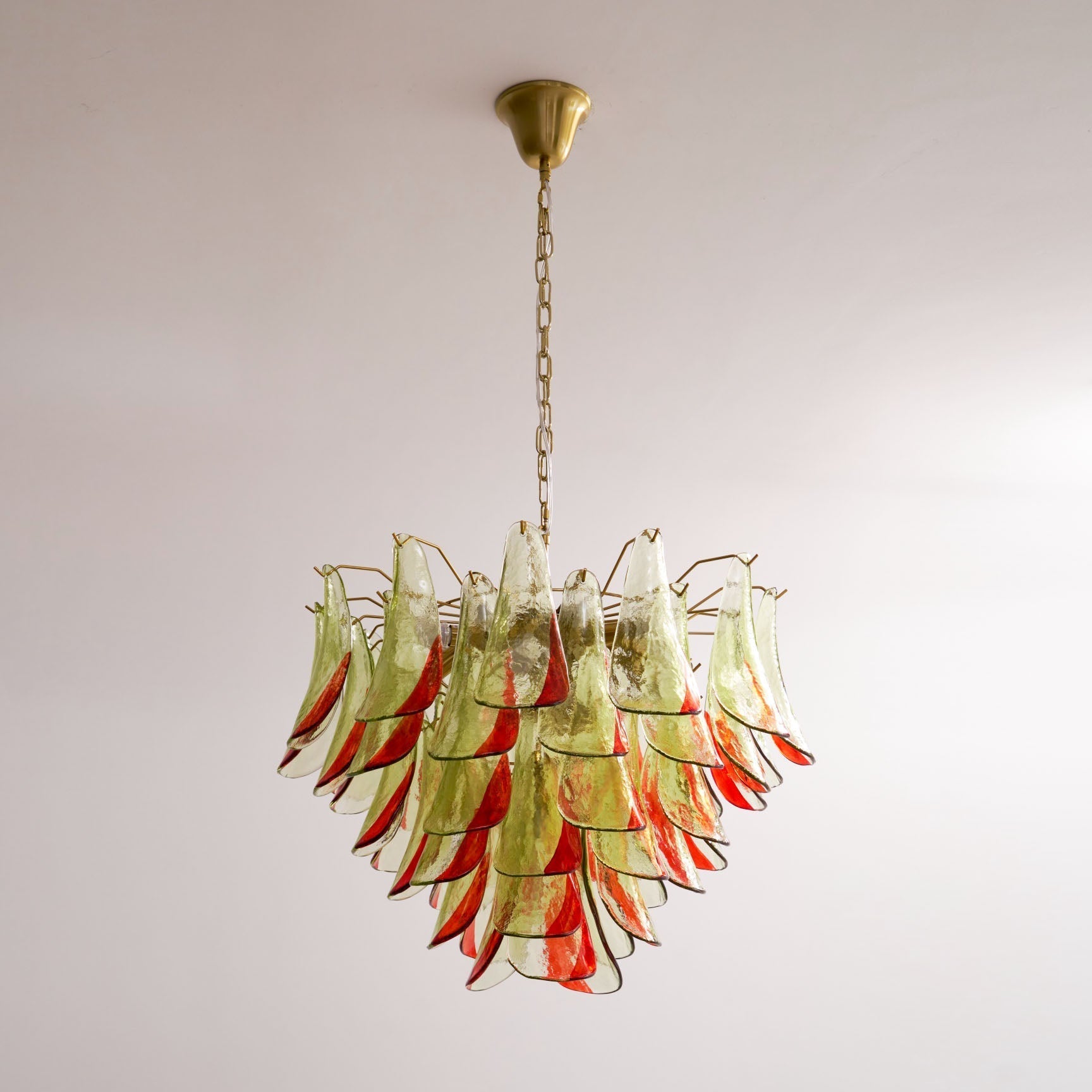 Aurora Chandelier Murano Glass Petal Elegant
