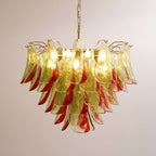 Aurora Chandelier Murano Glass Petal Elegant