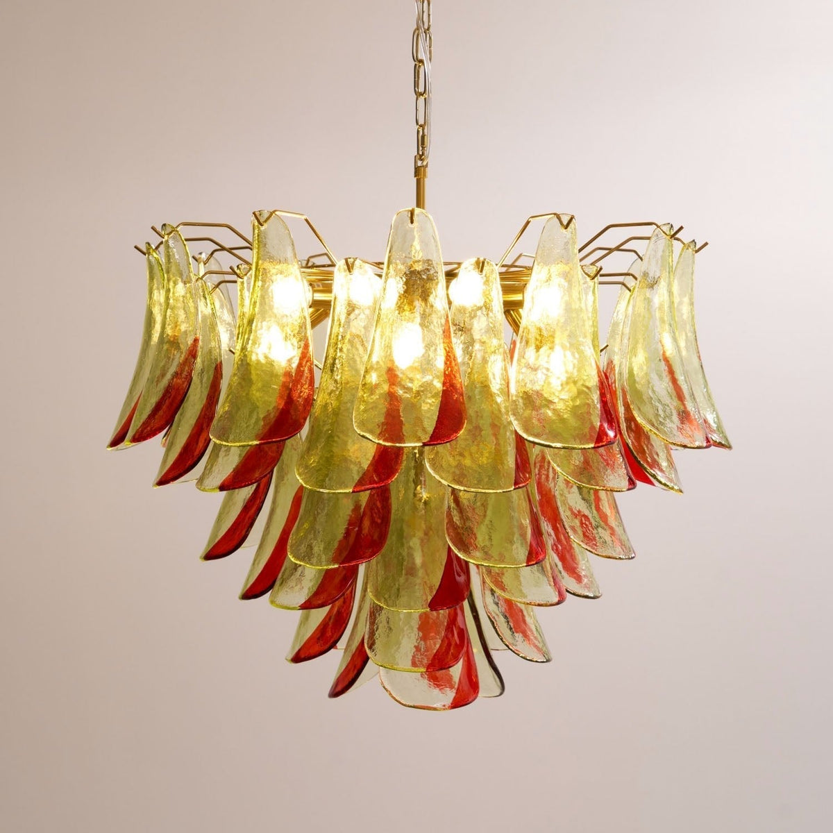 Aurora Chandelier Murano Glass Petal Elegant