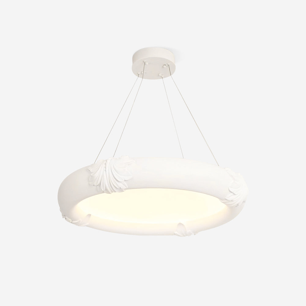 Marika Chandelier Plaster Circular Floral