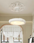 Marika Chandelier Plaster Circular Floral