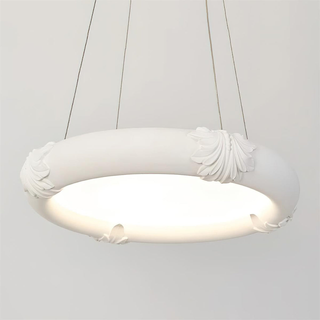 Marika Chandelier Plaster Circular Floral