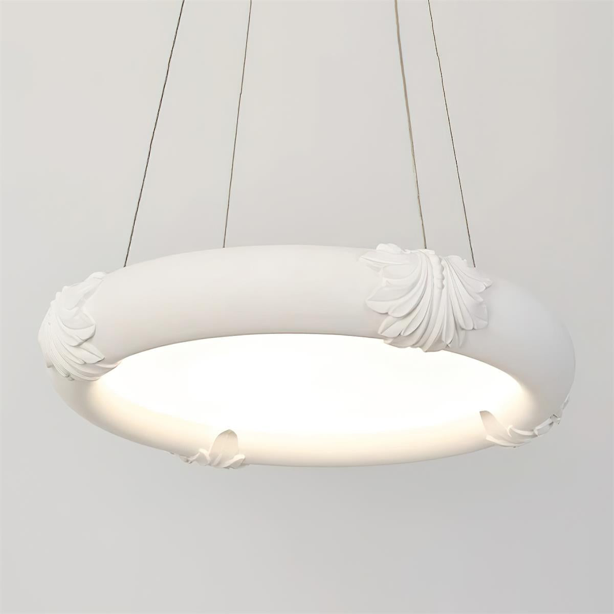 Marika Chandelier Plaster Circular Floral