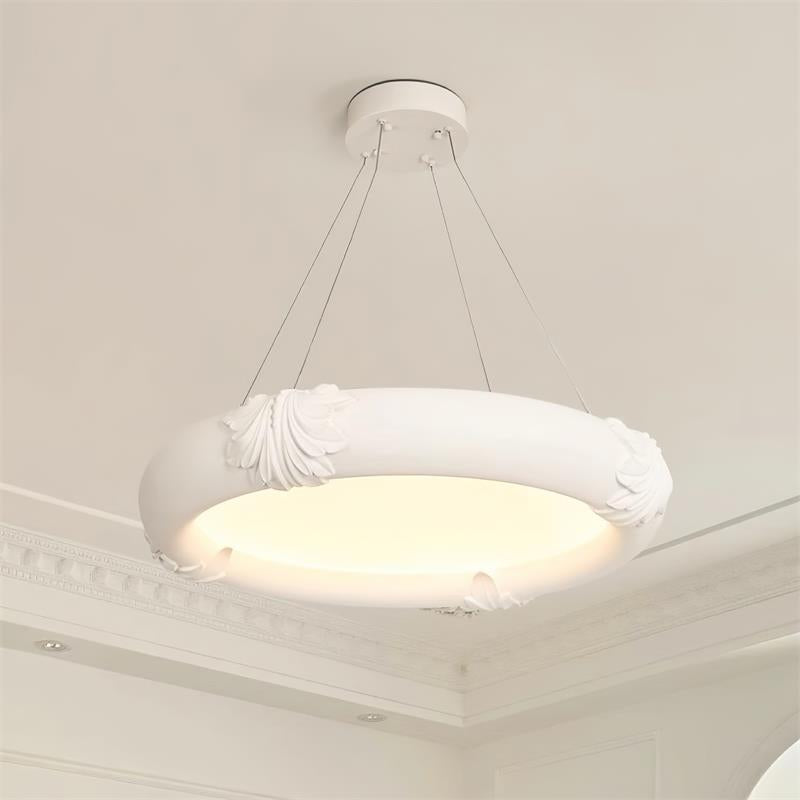 Marika Chandelier Plaster Circular Floral