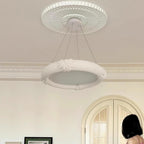 Marika Chandelier Plaster Circular Floral
