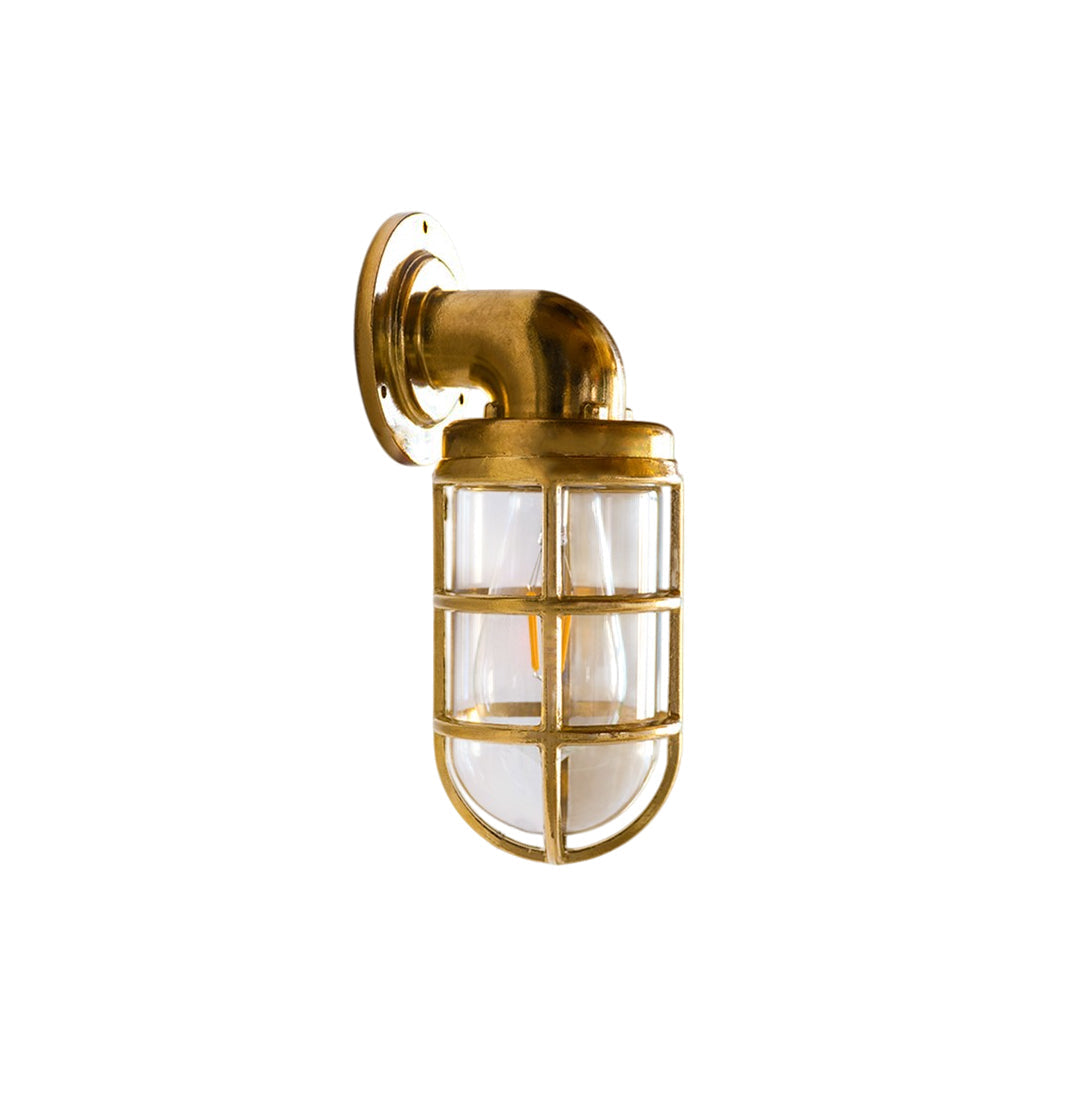 Evthaia Vintage Industrial Glass Wall Lamp