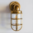 Evthaia Vintage Industrial Glass Wall Lamp