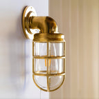Evthaia Vintage Industrial Glass Wall Lamp