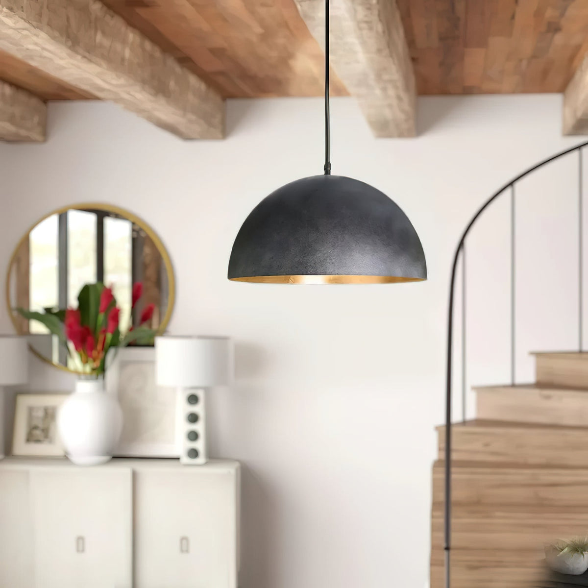 Lustra Pendant Lamp Dome Bowl for Dining Room