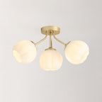 Ceiling Light Petal Globe Cluster Soft Glow Romantic Floral
