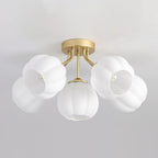 Ceiling Light Petal Globe Cluster Soft Glow Romantic Floral