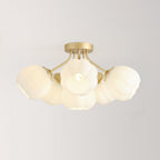 Ceiling Light Petal Globe Cluster Soft Glow Romantic Floral