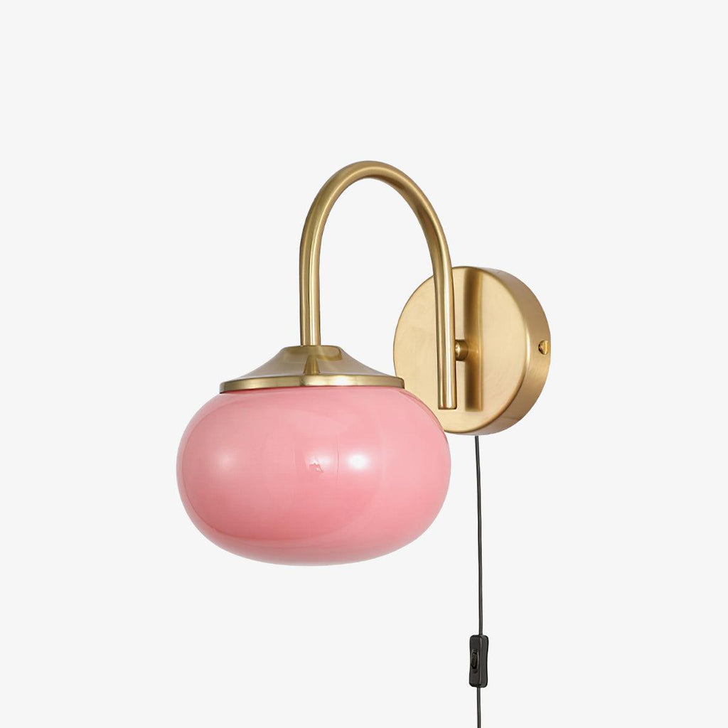Dutiful Premium Nordic Art Plug-in Glass Sconce Wall Lamp