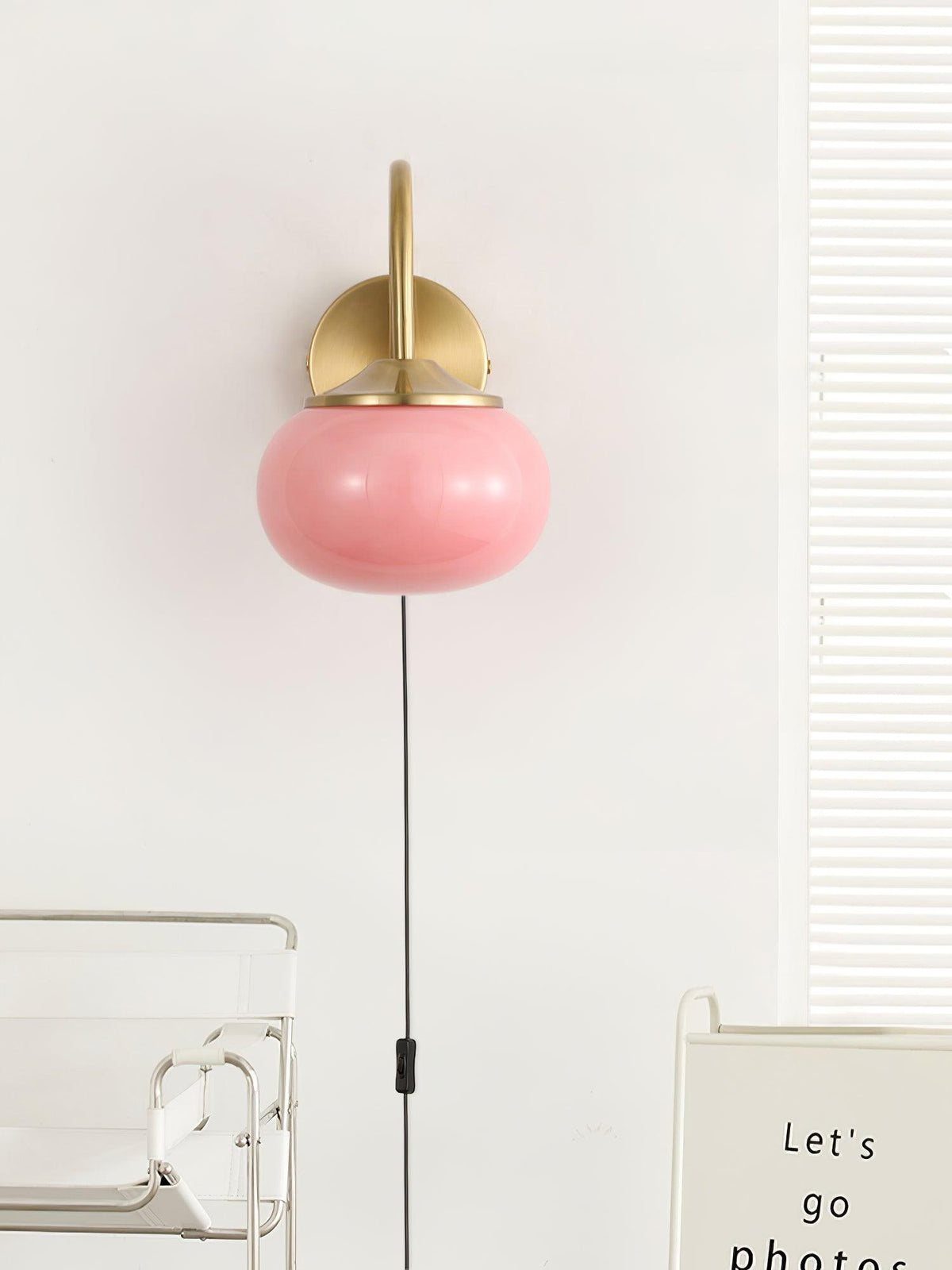 Dutiful Premium Nordic Art Plug-in Glass Sconce Wall Lamp