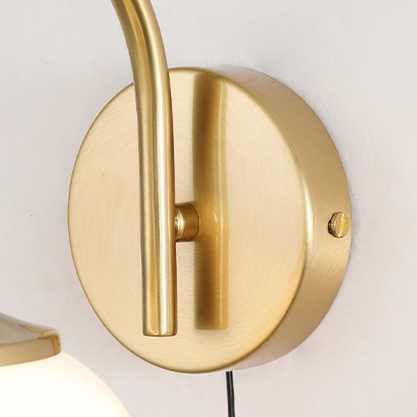 Dutiful Premium Nordic Art Plug-in Glass Sconce Wall Lamp