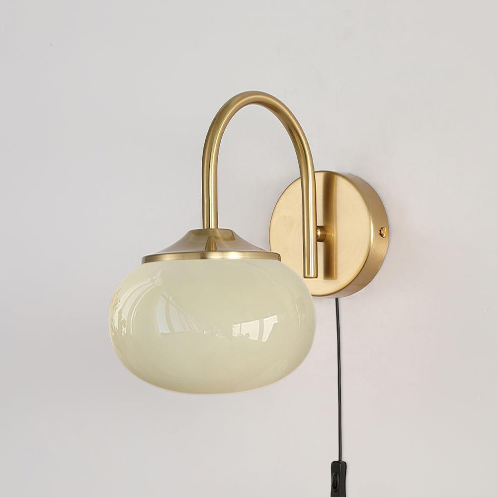 Dutiful Premium Nordic Art Plug-in Glass Sconce Wall Lamp