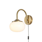 Dutiful Premium Nordic Art Plug-in Glass Sconce Wall Lamp
