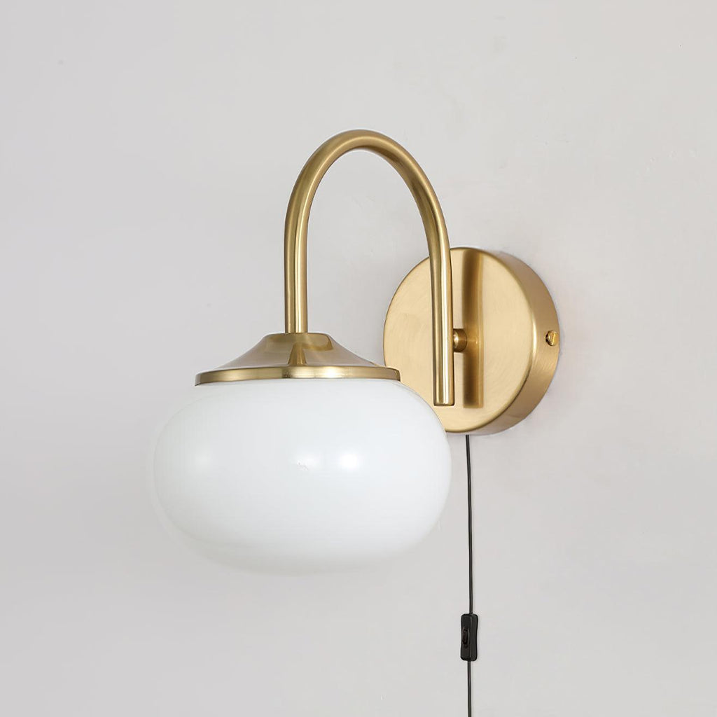 Dutiful Premium Nordic Art Plug-in Glass Sconce Wall Lamp