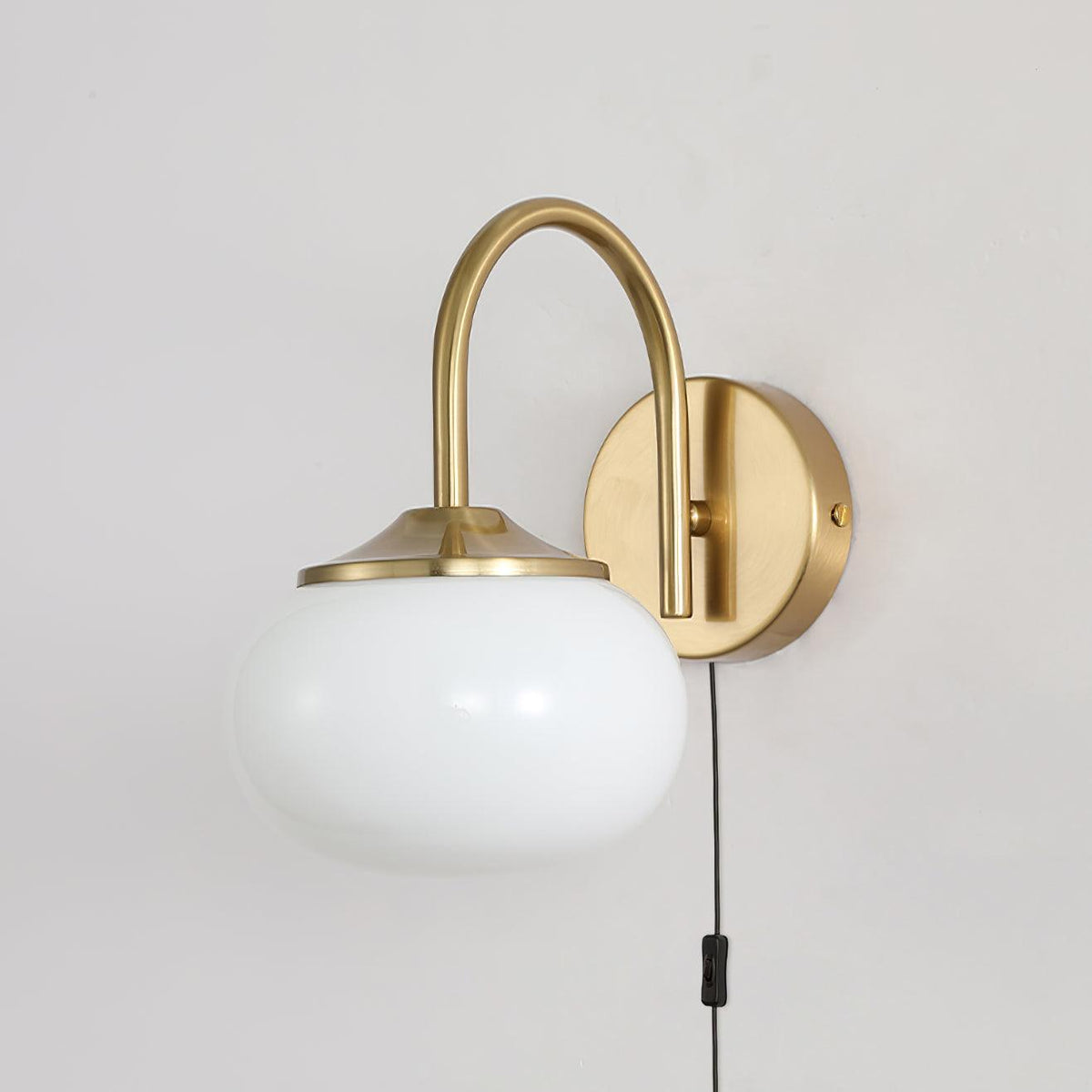 Dutiful Premium Nordic Art Plug-in Glass Sconce Wall Lamp