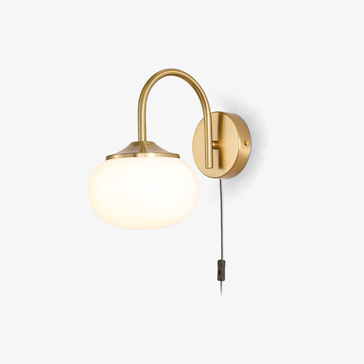 Dutiful Premium Nordic Art Plug-in Glass Sconce Wall Lamp