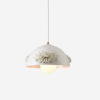 Masiero Pendant Lamp Rose-Embellished Dome