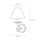 Erzoris Vintage Industrial Fabric Wall Lamp