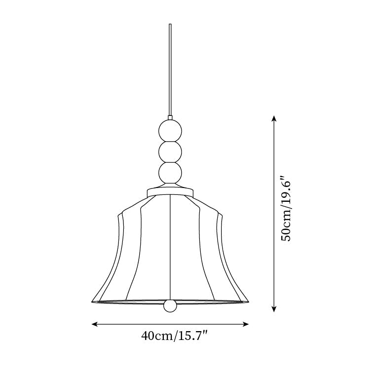 Materia Pendant Lamp Line Art Floral Wood Rustic