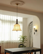 Materia Pendant Lamp Line Art Floral Wood Rustic