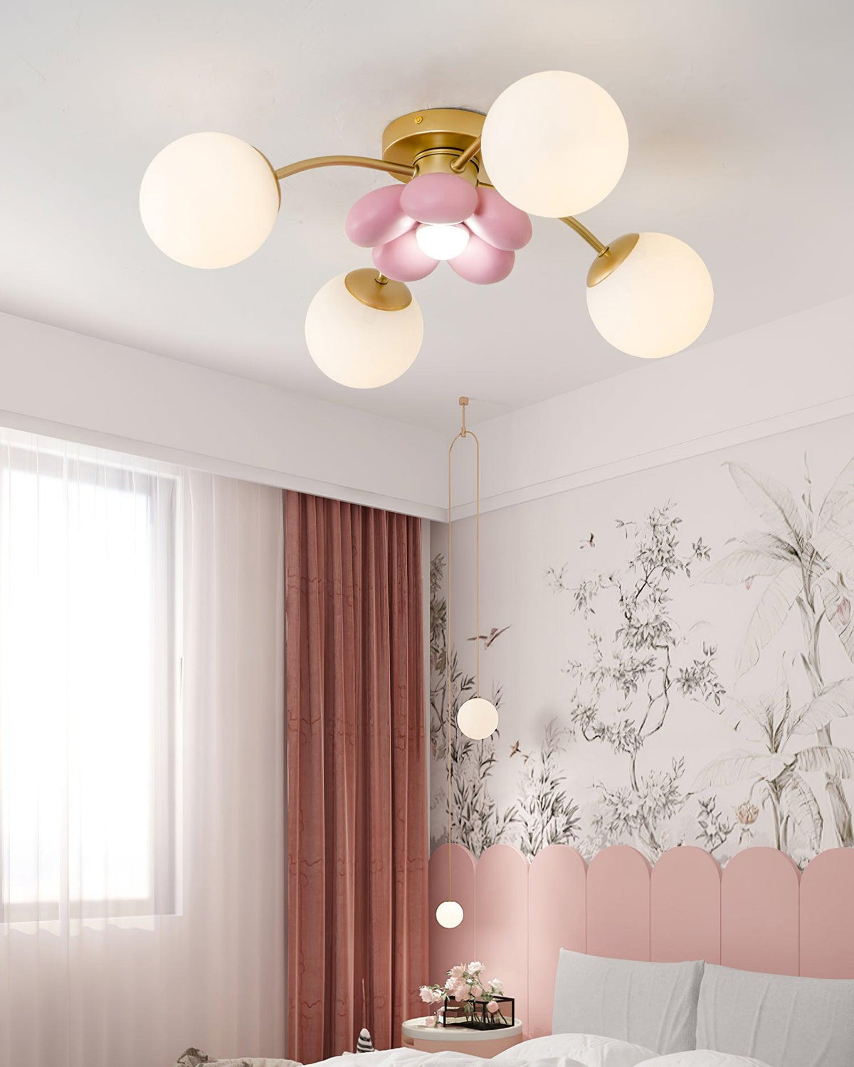 Blossura Pink Petal Ceiling Light