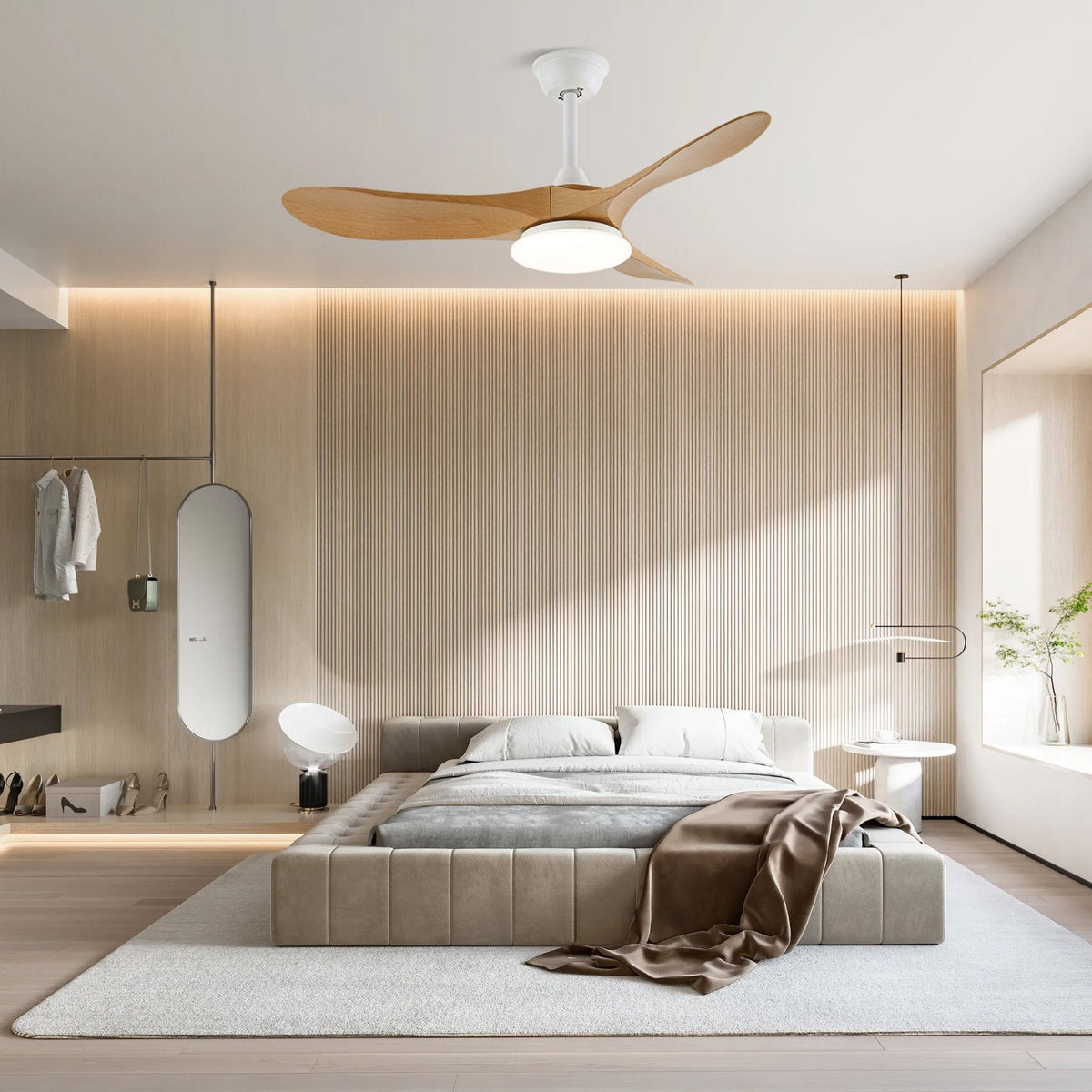 Elora Minimalist Ceiling Fan Light