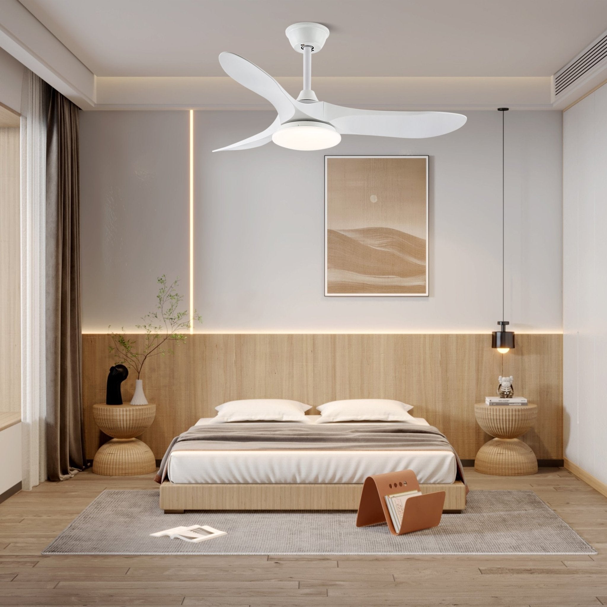 Aveline Modern Wood Ceiling Fan Light