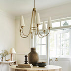 Calire Vintage Industrial Fabric Chandelier
