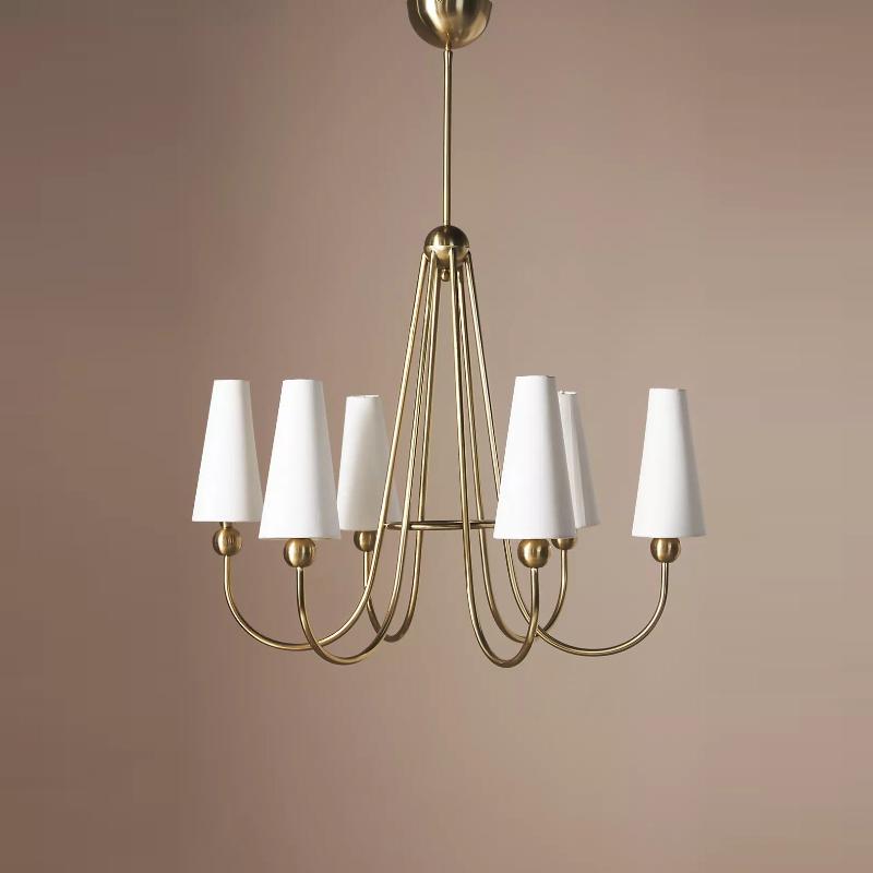 Calire Vintage Industrial Fabric Chandelier
