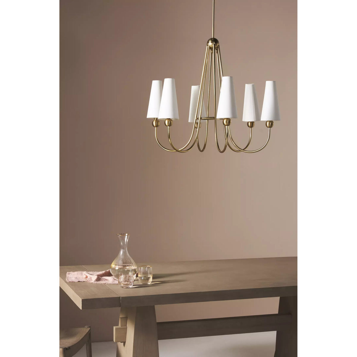Calire Vintage Industrial Fabric Chandelier