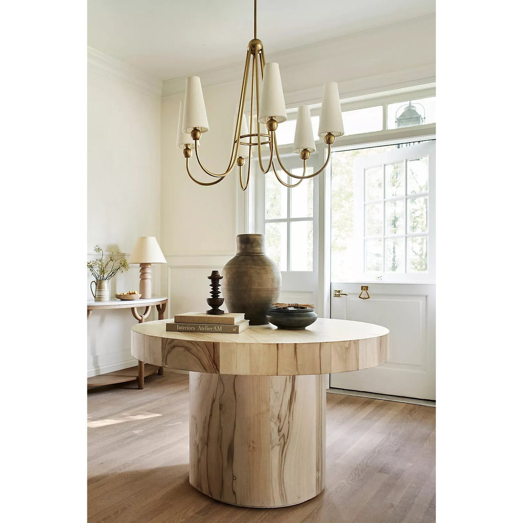 Calire Vintage Industrial Fabric Chandelier