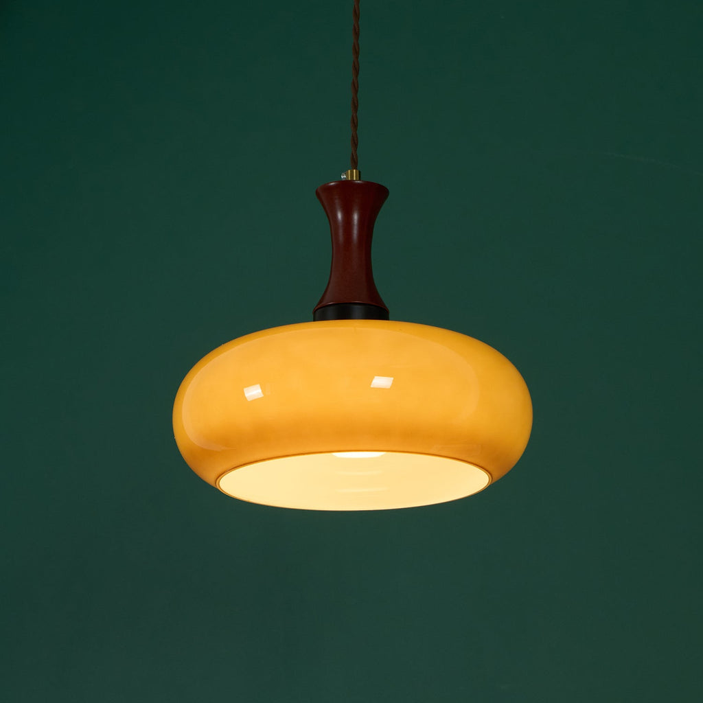 Valentina Vintage Glass Plug In Pendant Light