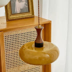 Valentina Vintage Glass Plug In Pendant Light