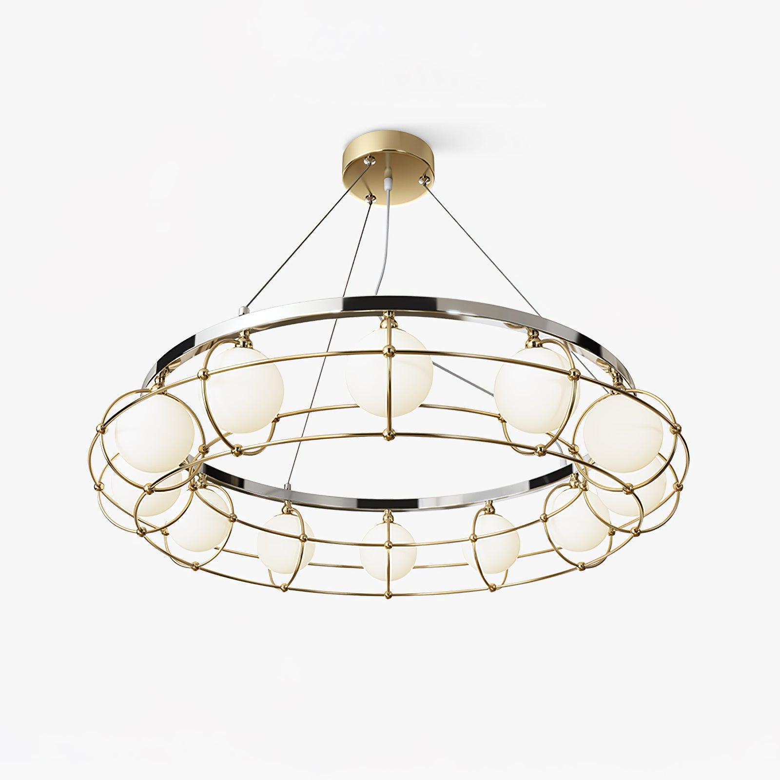 Mia Modern Glass Chandelier