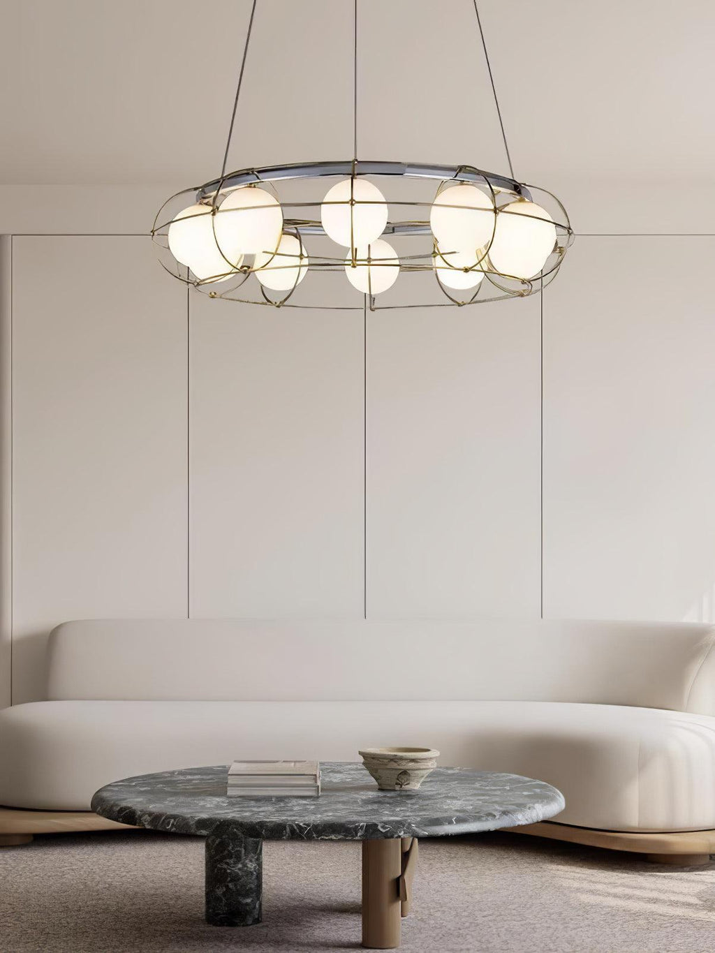 Mia Modern Glass Chandelier