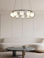 Mia Modern Glass Chandelier