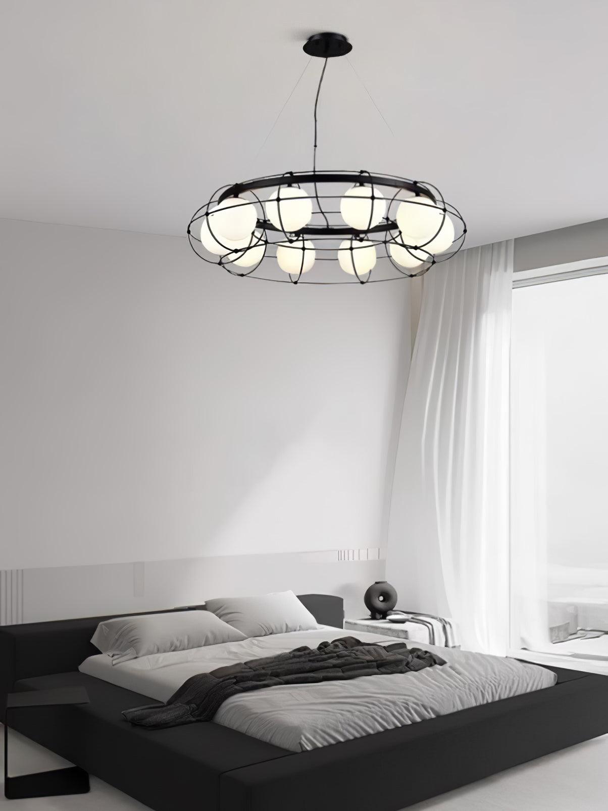 Mia Modern Glass Chandelier